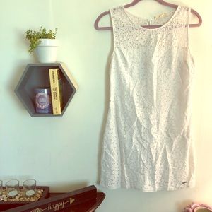Hollister White Lace Mini Dress